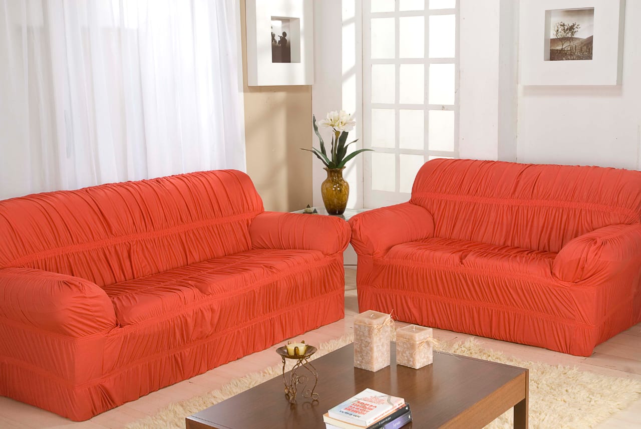 CAPA SOFA C / 21 ELASTICOS LISA 2 E 3 LUG
