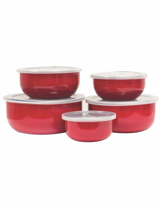 JOGO DE TIGELA ESMALTADO 5PÇS