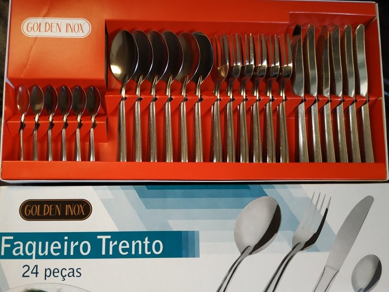FAQUEIRO GOLDEN INOX 24 PÇS