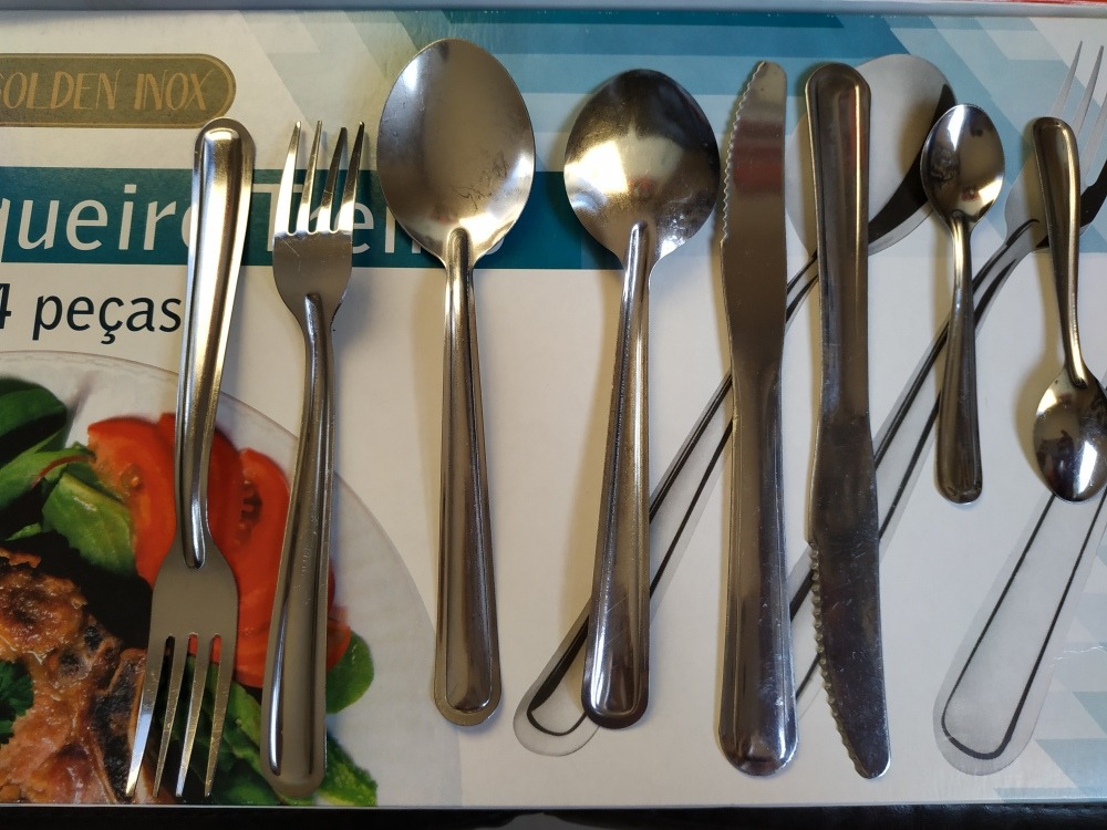 FAQUEIRO GOLDEN INOX 24 PÇS