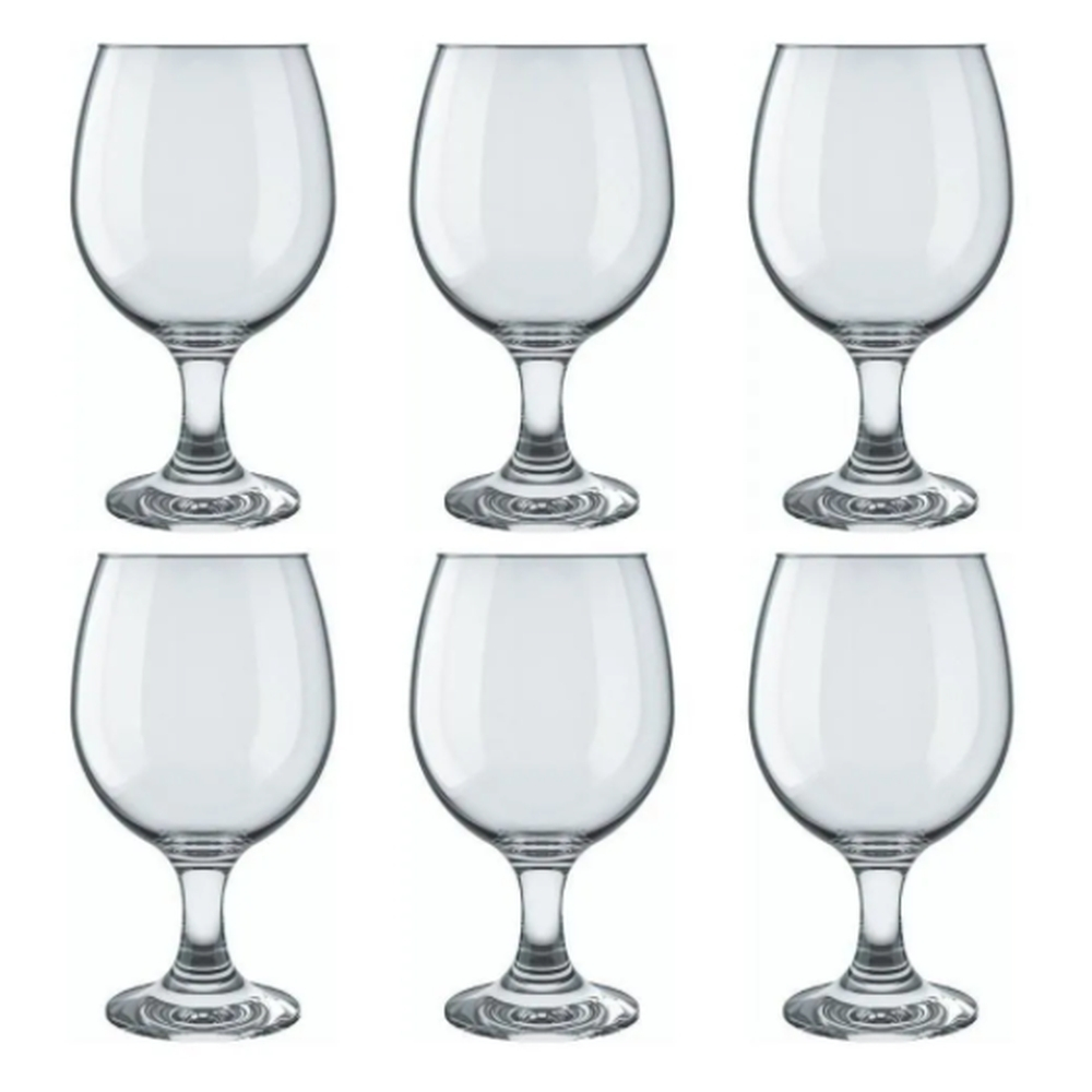 CONJUNTO TAÇA VIDRO GALLANT AGUA 6PÇS
